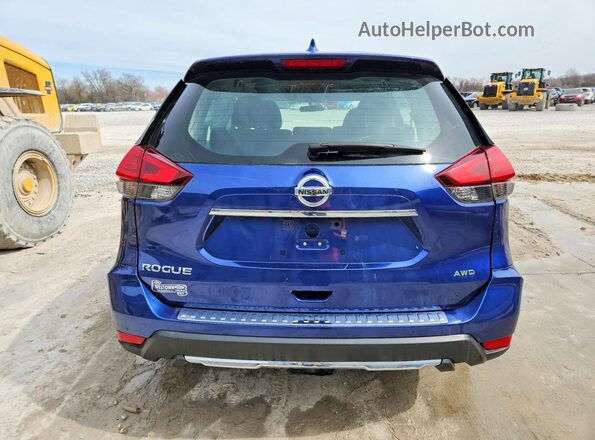 5N1AT2MV4HC785187 2017 NISSAN ROGUE Blue Rear view