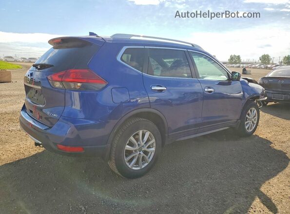 5N1AT2MV4HC794939 2017 NISSAN ROGUE Blue Задня права чверть