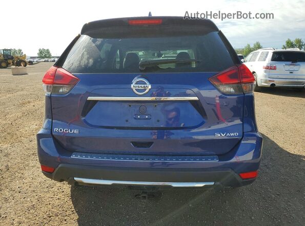 5N1AT2MV4HC794939 2017 NISSAN ROGUE Blue Вид ззаду