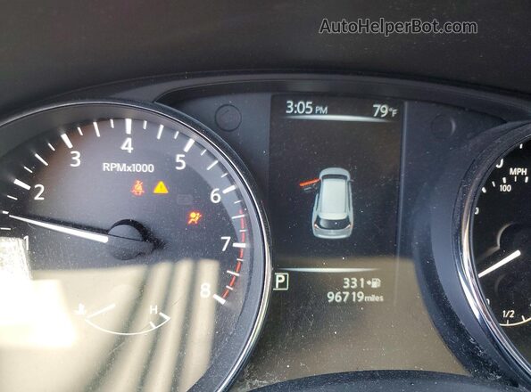 5N1AT2MV4HC796223 2017 NISSAN ROGUE White Vista del cuadro de instrumentos