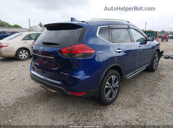 5N1AT2MV4HC850961 2017 NISSAN ROGUE Blue Задня права чверть