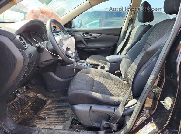 5N1AT2MV4HC865329 2017 NISSAN ROGUE Black Вид салону спереду