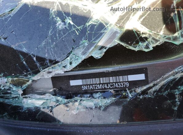 5N1AT2MV4JC743379 2018 NISSAN ROGUE Charcoal Панорамний вид салону 360°