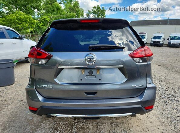 5N1AT2MV4JC744497 2018 NISSAN ROGUE Gray Widok z tyłu