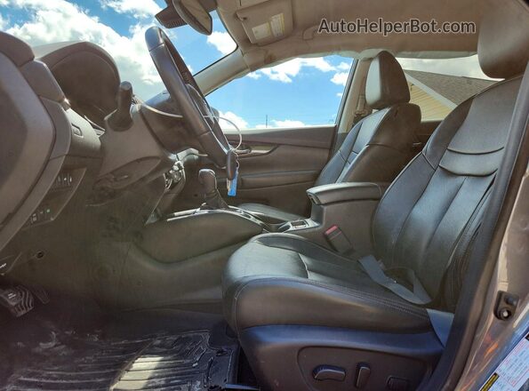 5N1AT2MV4JC744497 2018 NISSAN ROGUE Gray Widok wnętrza z przodu
