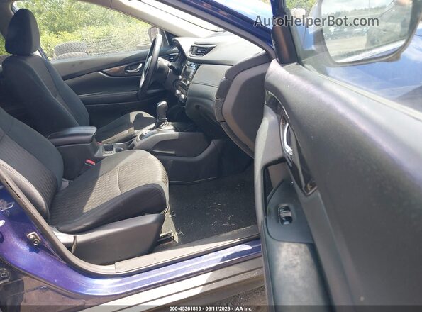 5N1AT2MV4JC762563 2018 NISSAN ROGUE Blue Widok wnętrza z przodu