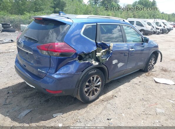 5N1AT2MV4JC762563 2018 NISSAN ROGUE Blue Tył prawy