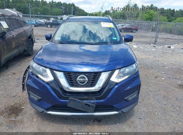 5N1AT2MV4JC762563 2018 NISSAN ROGUE Blue Widok zestawu wskaźników