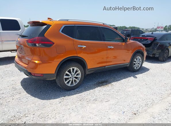 5N1AT2MV4JC770436 2018 NISSAN ROGUE Orange Задня права чверть