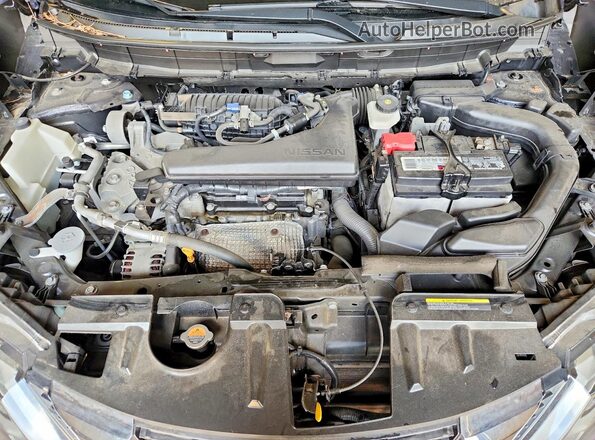 5N1AT2MV4KC702705 2019 NISSAN ROGUE Blue Вид підкапотного простору