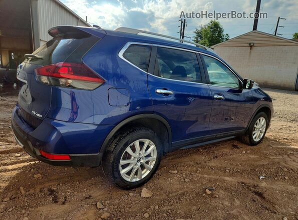 5N1AT2MV4KC702705 2019 NISSAN ROGUE Blue Задня права чверть