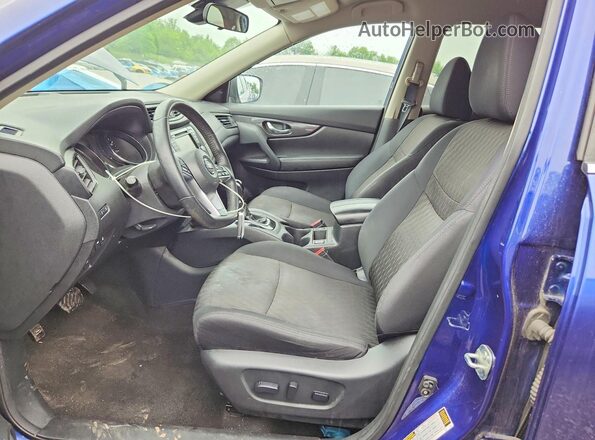 5N1AT2MV4KC702705 2019 NISSAN ROGUE Blue Вид салону спереду