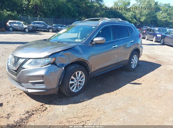 5N1AT2MV4KC704051 2019 NISSAN ROGUE Серый Передняя левая четверть