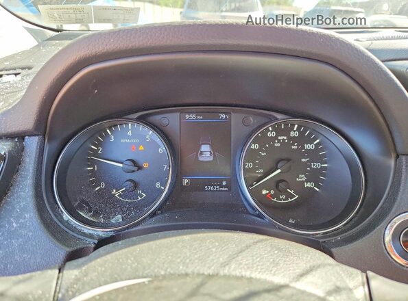 5N1AT2MV4KC786637 2019 NISSAN ROGUE Black ხელსაწყოთა პანელის ხედი
