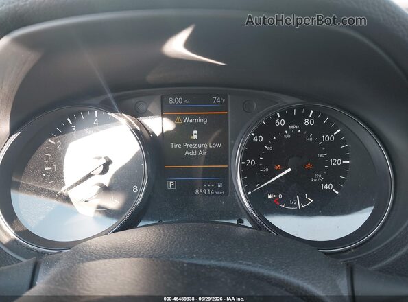 5N1AT2MV4LC743689 2020 NISSAN ROGUE White Հետևի նստատեղերի տեսք