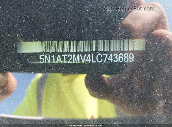 5N1AT2MV4LC743689 2020 NISSAN ROGUE White Շարժիչի բաժամունքի տեսք