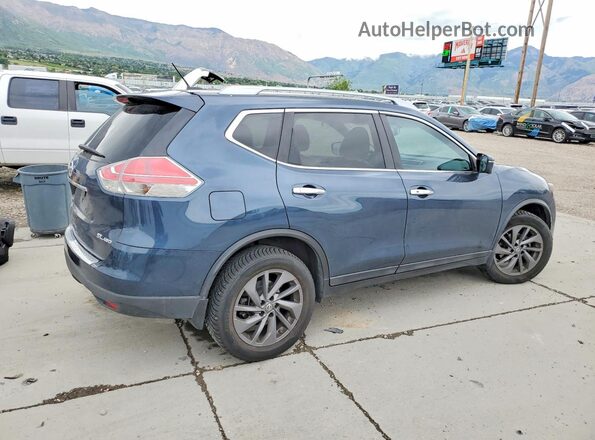 5N1AT2MV5GC762290 2016 NISSAN ROGUE Blue Rear right