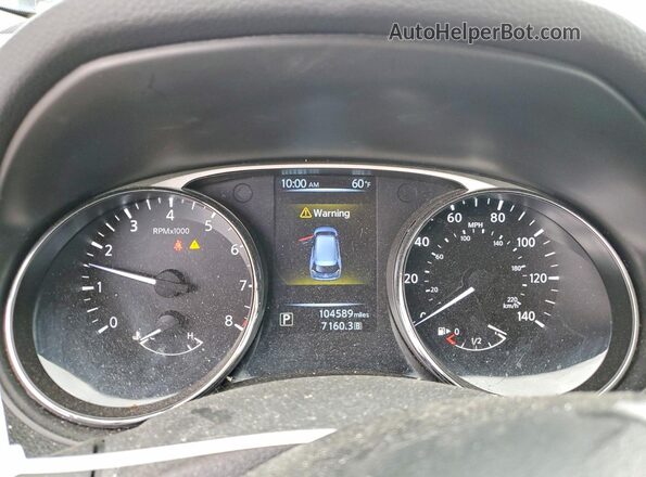 5N1AT2MV5GC762290 2016 NISSAN ROGUE Blue Instrument cluster view