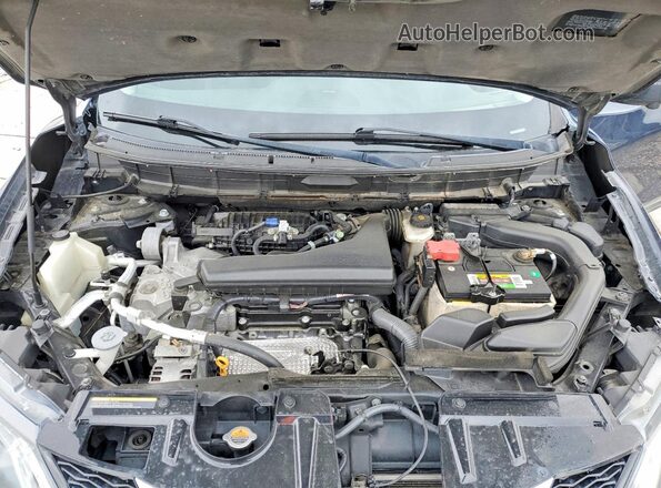 5N1AT2MV5GC762290 2016 NISSAN ROGUE Blue Rear interior view