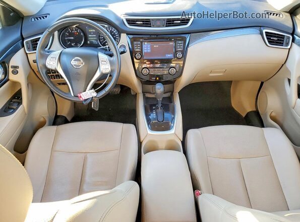5N1AT2MV5GC765724 2016 NISSAN ROGUE White Առջևի վահանակի տեսք