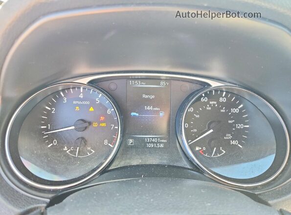 5N1AT2MV5GC846545 2016 NISSAN ROGUE Gray Սարքավորումների վահանակի տեսք