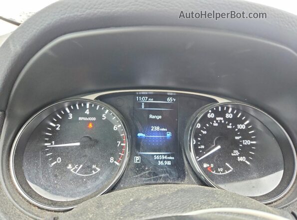 5N1AT2MV5GC847078 2016 NISSAN ROGUE Black Instrument cluster view