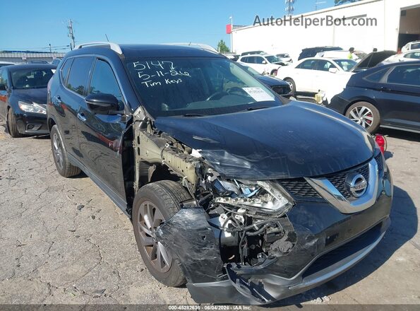 5N1AT2MV5GC855147 2016 NISSAN ROGUE Black Widok z przodu