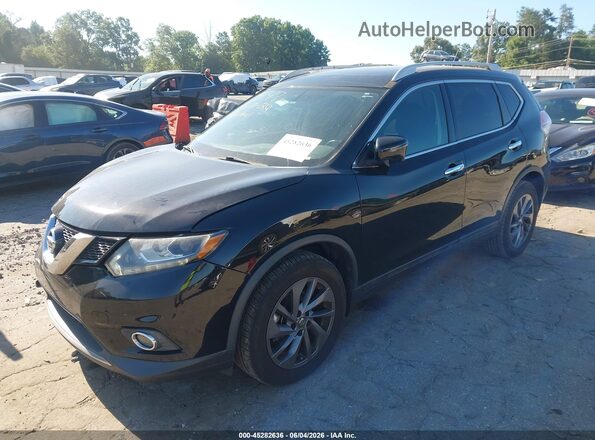 5N1AT2MV5GC855147 2016 NISSAN ROGUE Black Przód lewy