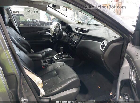 5N1AT2MV5GC871588 2016 NISSAN ROGUE Gray Front interior view