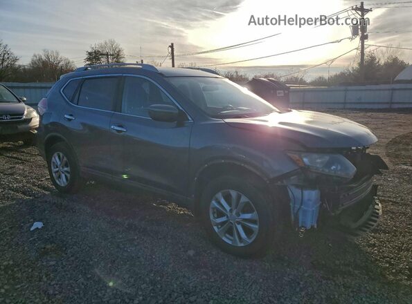 5N1AT2MV5GC919736 2016 NISSAN ROGUE Gray Delantero derecho