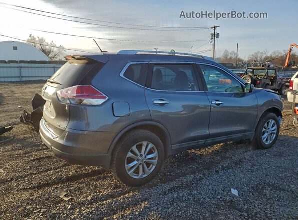 5N1AT2MV5GC919736 2016 NISSAN ROGUE Gray Trasero derecho