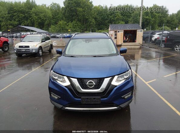 5N1AT2MV5HC822330 2017 NISSAN ROGUE Blue Vista del cuadro de instrumentos