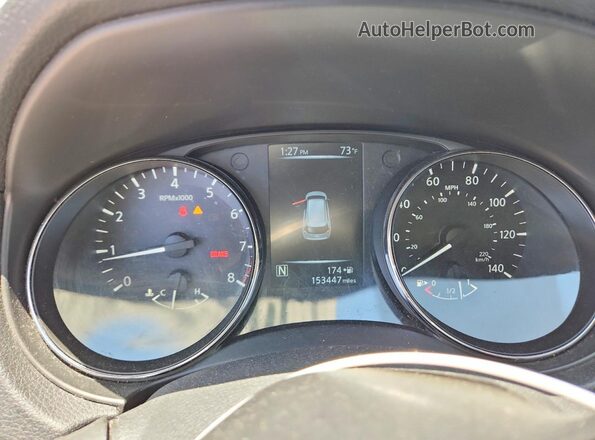 5N1AT2MV5HC874475 2017 NISSAN ROGUE White Instrument cluster view