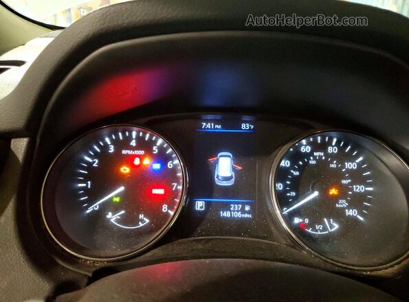 5N1AT2MV5JC701271 2018 NISSAN ROGUE Silver Vista del cuadro de instrumentos