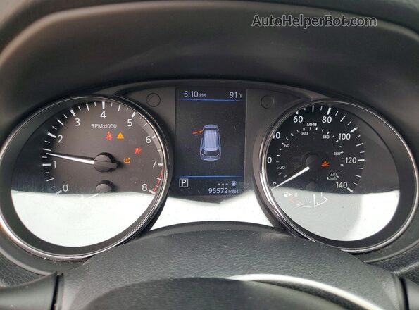 5N1AT2MV5JC804285 2018 NISSAN ROGUE Black Instrument cluster view