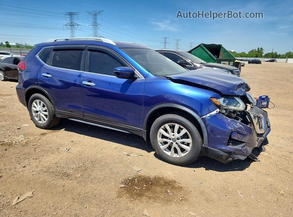 5N1AT2MV5JC806926 2018 NISSAN ROGUE Blue Front right
