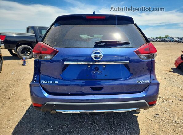 5N1AT2MV5JC806926 2018 NISSAN ROGUE Blue Rear view