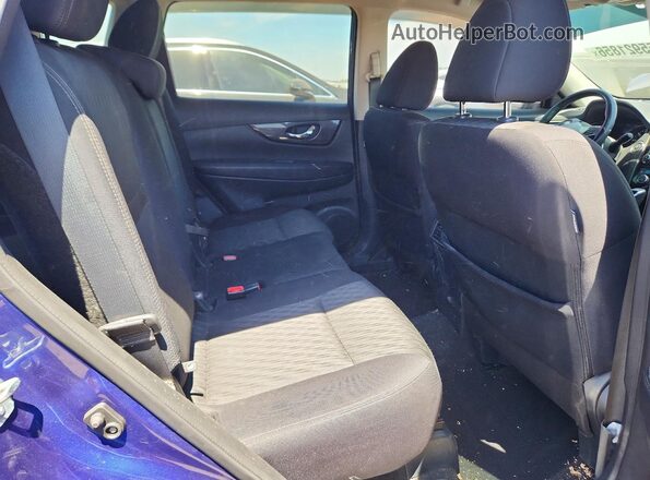 5N1AT2MV5JC806926 2018 NISSAN ROGUE Blue Rear seats view