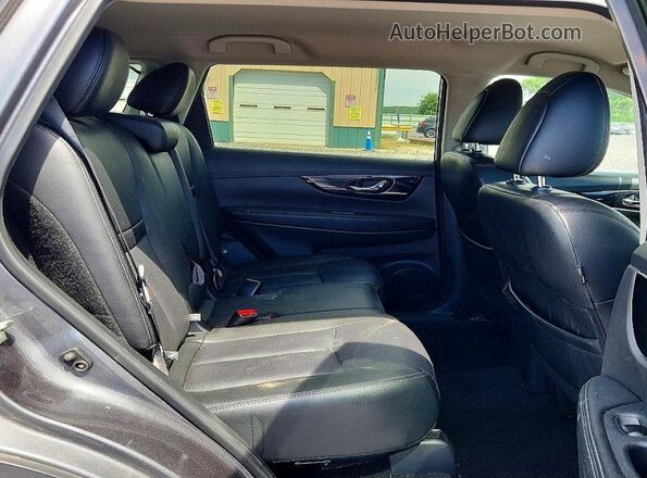 5N1AT2MV5KC781625 2019 NISSAN ROGUE Gray Rear seats view