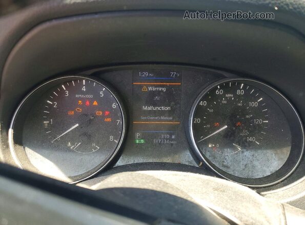 5N1AT2MV5LC760470 2020 NISSAN ROGUE Silver Instrument cluster view