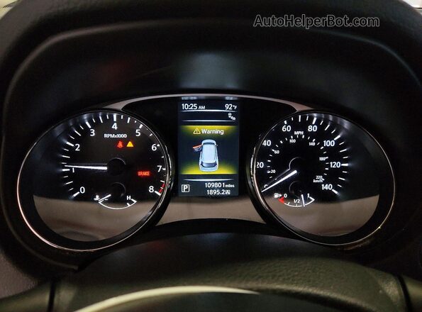5N1AT2MV6GC795251 2016 NISSAN ROGUE Silver Instrument cluster view