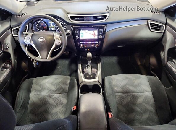5N1AT2MV6GC795251 2016 NISSAN ROGUE Silver Dashboard view