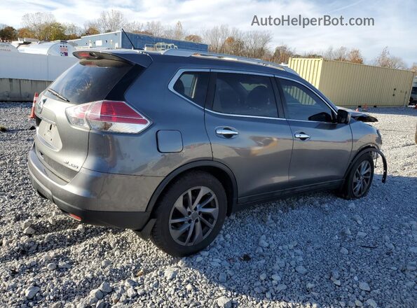 5N1AT2MV6GC801808 2016 NISSAN ROGUE Gray Trasero derecho