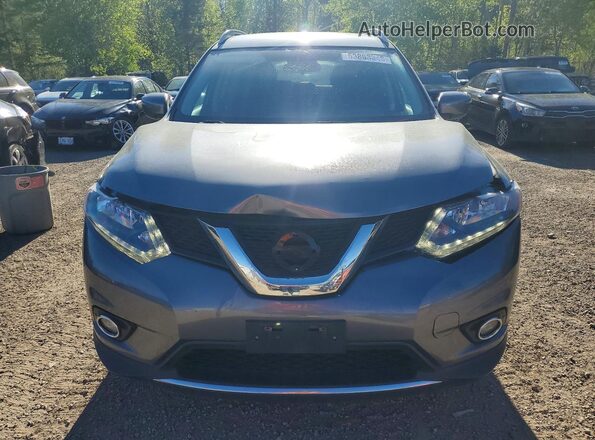 5N1AT2MV6GC894605 2016 NISSAN ROGUE Gray Front view