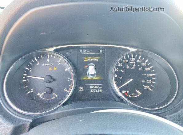 5N1AT2MV6GC894605 2016 NISSAN ROGUE Gray Instrument cluster view