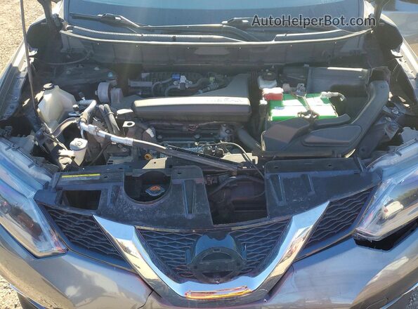 5N1AT2MV6GC894605 2016 NISSAN ROGUE Gray Engine compartment view