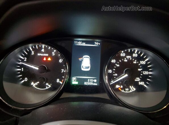 5N1AT2MV6HC761599 2017 NISSAN ROGUE Orange Вид щитка приладів