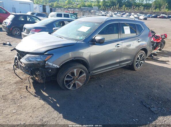 5N1AT2MV6HC794585 2017 NISSAN ROGUE Gray წინა მარცხენა ხედი სამი მეოთხედიდან