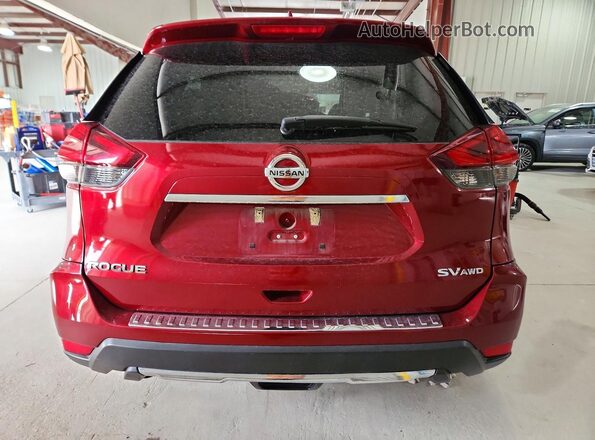 5N1AT2MV6JC752455 2018 NISSAN ROGUE Red Հետևի տեսք