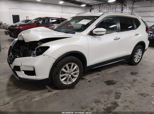 5N1AT2MV6KC736144 2019 NISSAN ROGUE Белый Передняя левая четверть